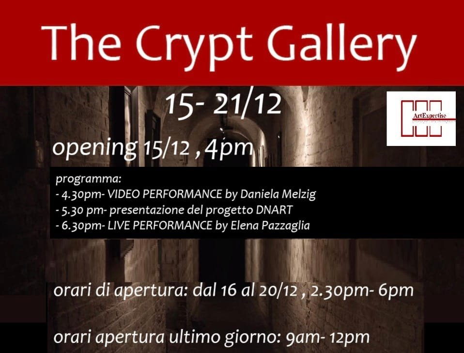 Programma della Mostra alla Crypt Gallery Dicembre 2024